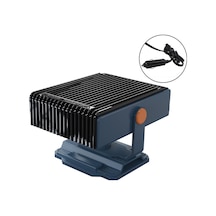 12v Oto Isıtıcı Taşınabilir Fan 150w Ön Cam Buğu Çözücü Buz Çözücü Kış Hızlı Isıtma Isıtıcı - Lacivert