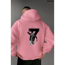 Ronaldo Baskılı Sweatshirt Pembe Ronaldo Baskılı Sweatshirt Pembe