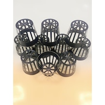 TOPRAKSIZ TARIM 10 ADET FİLE SAKSI 5*5CM