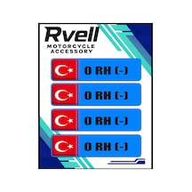 Rvell Mavi Kan Grubu Damla Sticker 4lü 0- 1.Resim