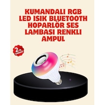 Bluetooth Bağlantılı Rgb Led Ampul Şık Ve Fonksiyonel Mh-hs8469-8254