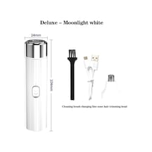 Şarj Edilebilir Sakal Düz Burun Kulak Kılı Düzeltici + Fırça