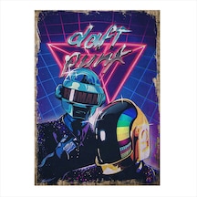 Daft Punk Hediyelik Ahşap Tablo