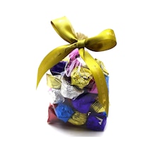 Dark Brown Bayram Çikolatası Fındık Parçacıklı Sargılı Kristal Çikolata 500Gr