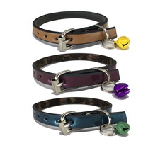 Elite 3 Adet Deri Kedi Tasması Zilli 30 Cm