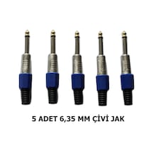 5 Adet 6.35 Mm Mono Çivi Jak Seti