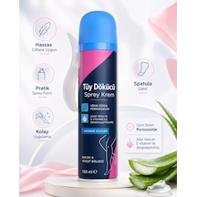 Tüy Dökücü Sprey Krem 150 Ml Hassas Ciltler İçin Bacak Ve Vücut Bölgesi Pratik Kullanım