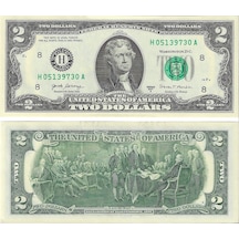 Emir Collectıon Amerika 2011 Yılı 2 Dolar Yabancı Kağıt Para Çil Unc Koleksiyon