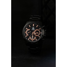 Çelik Kordon Çelik Kasa Elit Erkek Kol Saati Rose-siyah - 752727025 Gümüş