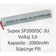 Supex Sp2000Sc-3U Şarj Edilebilen Süperge Pili 2000 Mah