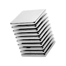 5 Adet, Köşeli Neodyum Mıknatıs, Süper Güçlü Magnet, 20x20x2 Mm