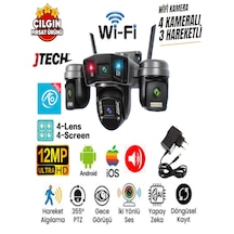 O-kam Ok-203plusw 3mp+3mp+3mp+3mp 12mp Wi-fi Çakarlı 4 Kameralı 1 Ptz Akıllı Kamera