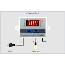 Xh-w3001 / Hw-735 Ac 220v 10a Dijital Termostat
