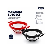 Küçük Makarna Süzgeci Plastik 5468 Çok Renkli