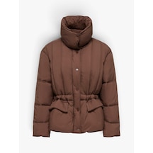 Only Onlelma Puff Jacket Otw Kadın Kahverengi Mont - 15373225