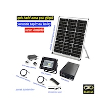 Ezız Güneş Enerjili Laptop Cep Telefonu Powerbank Solar Aydınlatma Hızlı Şarj Cihazı