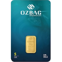 AgaKulche 24 Ayar 5 gr 995 Özbağ Külçe Altın