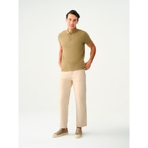 Baggy Fit Erkek Pantolon Bej