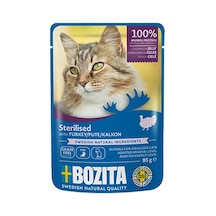 Bozita Sterilised Hindi Etli Jelly Tahılsız Kısırlaştırılmış Kedi Konservesi 85 Gr 204-20017.01