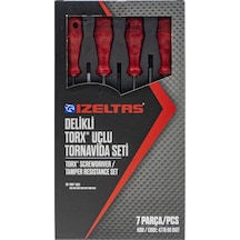 İzeltaş Delikli Torx Uçlu Tornavida Seti (7 Parça)