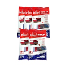 Brillant Vakumlu Hurç, 5li Set, Jumbo Boy 73x130 Şeffaf