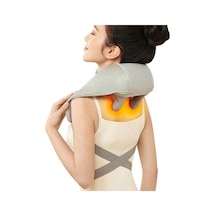 Didadodo El Şeklinde Yoğurmalı Yüksek Kaliteli Isıtmalı Kas Ağrısı Giderici Omuz Ve Boyun İçin Masaj Aleti Gri