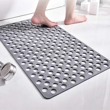 Vantuzlu Banyo Ve Duş Kaydırmazı Duşakabin Küvet Içi Vakumlu Banyo Paspası 36x66 Cm Gri