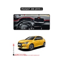 Peugeot 208 2019+ Torpido Koruma Halısı Siyah Kenar