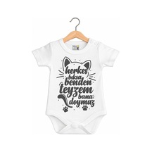 Babylimon Unisex Bebek Beyaz Herkes Bıksa Benden Teyzem Bana Doymaz Baskılı Body Zıbın Acb0011 Beyaz - 936542555 Beyaz