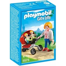 Playmobil 5573 City Life İkiz Bebek Arabalı Anne