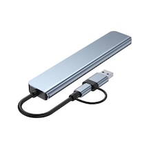 1060 8 İn 2 Usb-c & Usb 3.0 Hub Çoklayıcı Usb, Type-c, Sd/tf Ve Aux Çevirici X Usb 3.0: 5gbps Ultra Hızlı Veri Transferi. Klavye, Mouse Ve Yazıcılar İçin Stabil Bağlantı.