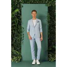 Efor Comfort Fit Yan Cep Beli Lastikli Esnek Pamuk Mavi Jogger Pantolon P 1143 Mavi