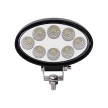 8 Ledli Off Road Oval Aydınlatma Far Lambası 12-24V