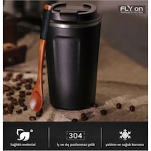 Çift Katman El Yakmaz 380 Ml Ergonomik Çelik Sızdırmaz Kupa Sıca Çift Katman El Yakmaz 380 Ml Ergonomik Çelik Sızdırmaz Kupa Sıca