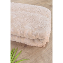 Bulut Yıldız Desenli Peluş Bebek Battaniyesi Yumuşacık, Bebek Hediyesi 100x120 Cm Stl7053 Kahverengi