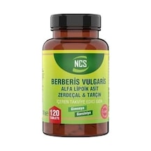 Ncs Berberis Vulgaris Alfa Lipoik Asit Zerdeçal Tarçın 120 Tablet