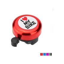Impact Bisiklet Zili I Love My Bike Farklı Renklerde Zıl-137 Mat Siyah - Yeşil
