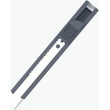 Uttil Ptuk08-ns Gri 18 Mm Cep Tipi Segmentsiz Maket Bıçağı