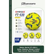 Delux Serisi Ft-530 4 Astar Makina Dikişli Futbol Topu Çocuk Oyun Rekabet Çok Renkli