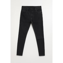 Kadın Yüksek Bel Skinny Fit Likralı Antrasit Jean Pantolon Antrasit