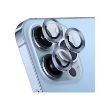 Ekran Koruyucu Apple iPhone 15 Pro Max İçin Tekli Kamera Lens Koruma Camı Sierra Mavisi iPhone 15 Pro Max İle Uyumlu Ekran Koruyucu - Sierra Mavisi Diğer