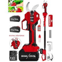 Steiner 30 Mm Dijital Kömürsüz Akülü Bağ Dal Ağaç Kesme Biçme Budama Şarjlı Makası Makinesi + Teleskop K4448