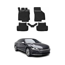 Volkswagen Arteon 2017-2026 Uyumlu 4d Havuzlu Paspas Kauçuk Siyah 5 Parça