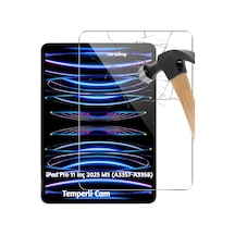 Apple İpad Pro 11 İnç 2025 M5 A3357-a3358 Kırılmaz Tablet Temperli Cam Ekran Koruyucu