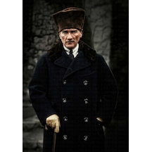Mustafa Kemal Atatürk 70x100 Cm Poster Duvar Kağıdı 03 Çok Renkli