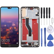 Huawei Uyumlu P20 Pro Oled Lcd Ekran Dokunmatik Full Çıtalı Siyah