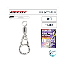 Decoy R-52 Swivel Ring Fırdöndülü Klips Silver 1 30lb 7 Adet