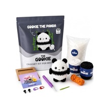 Panda Amigurumi Tığ Kiti Örgü Seti
