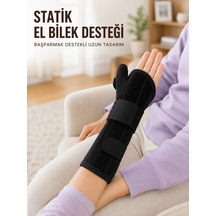 Lb Başparmak Destekli El Bilek Ateli Metal Destekli Statik Bileklik Ayarlanabilir