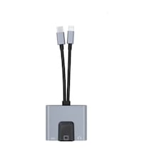 Lb Zr815 Lightning Type-c 3 İn 1 Ethernet Çevirici Aux